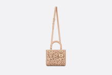 Load image into Gallery viewer, Medium Lady Dior Bag • Sand Pink Calfskin and D-Lace Embroidery with Macramé Effect
