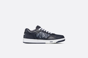 B27 Low-Top Sneaker • Navy Blue Smooth Calfskin and CD Diamond Canvas