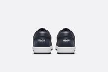 Load image into Gallery viewer, B27 Low-Top Sneaker • Navy Blue Smooth Calfskin and CD Diamond Canvas
