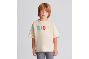 Kid's T-Shirt • Light Beige Thick Cotton Jersey