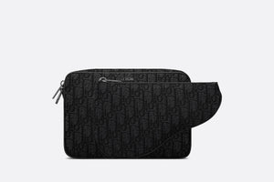 Triple Pouch • Black Dior Oblique Jacquard