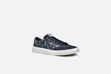 Load image into Gallery viewer, B101 Sneaker • Navy Blue CD Diamond Canvas, Smooth Calfskin and Nubuck
