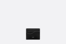 Load image into Gallery viewer, Saddle Card Holder • Black Grained Calfskin

