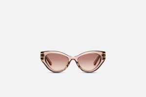 DiorSignature B7I • Translucent Pink Butterfly Sunglasses