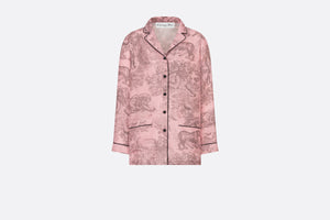 Dior Chez Moi Long-Sleeved Shirt Rani Pink Silk Twill with Toile