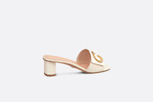Load image into Gallery viewer, C&#39;est Dior Heeled Slide • White Patent Calfskin
