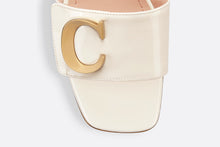 Load image into Gallery viewer, C&#39;est Dior Heeled Slide • White Patent Calfskin
