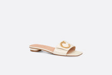 Load image into Gallery viewer, C&#39;est Dior Slide • White Patent Calfskin
