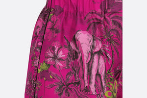 Dior Chez Moi Long-Sleeved Shirt Rani Pink Silk Twill with Toile