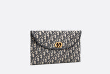 Load image into Gallery viewer, 30 Montaigne Avenue Pouch with Flap • Blue Dior Oblique Jacquard
