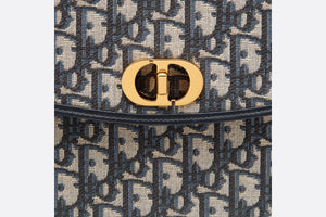 30 Montaigne Avenue Pouch with Flap • Blue Dior Oblique Jacquard