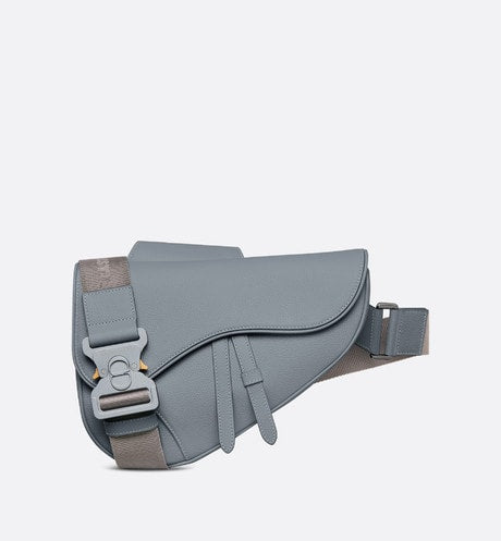 Saddle Bag • Dior Gray Grained Calfskin