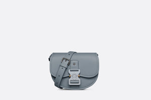 Mini Gallop Bag with Strap • Dior Gray Grained Calfskin