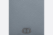 Load image into Gallery viewer, Vertical Long Wallet • Dior Gray Grained Calfskin with CD Icon Signature
