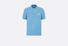 Load image into Gallery viewer, CD Icon Polo Shirt • Blue Cotton Piqué

