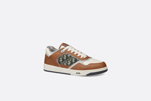 Load image into Gallery viewer, B27 Low-Top Sneaker • Brown and Cream Smooth Calfskin with Beige and Black Dior Oblique Jacquard
