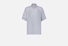 Load image into Gallery viewer, Dior Oblique Short-Sleeved Shirt • Blue Striped Silk Twill
