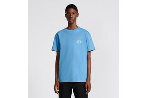 CD Icon T-Shirt • Blue Organic Cotton Jersey