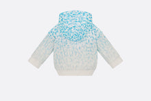 Load image into Gallery viewer, Baby Hooded Sweatshirt • Light Blue and Ivory Dior Oblique Dip-Dye Printed Cotton Fleece
