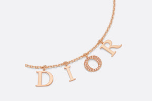 Dio(r)evolution Necklace • Pink-Finish Metal and Pink Crystals