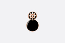 Load image into Gallery viewer, Rose Des Vents Earring • Pink Gold, Diamonds and Onyx

