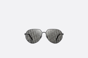 CD Link A1U • Gray Mirrored Pilot Sunglasses with Dior Oblique Motif