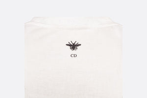 'Non Je Ne Regrette Rien' T-Shirt • White Technical Cotton Jersey with Crinkled Effect