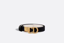 Load image into Gallery viewer, Reversible Saddle Belt • Black and Latte Smooth Calfskin, 20 MM
