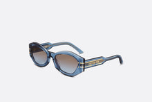 Load image into Gallery viewer, DiorSignature B1U • Transparent Blue Butterfly Sunglasses
