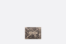 Load image into Gallery viewer, Dior Map Five-Slot Card Holder • Beige and Black Plan de Paris Printed Calfskin
