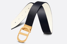 Load image into Gallery viewer, 30 Montaigne Reversible Belt • Black and Latte Smooth Calfskin, 35 MM
