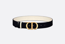 Load image into Gallery viewer, 30 Montaigne Reversible Belt • Black and Latte Smooth Calfskin, 35 MM
