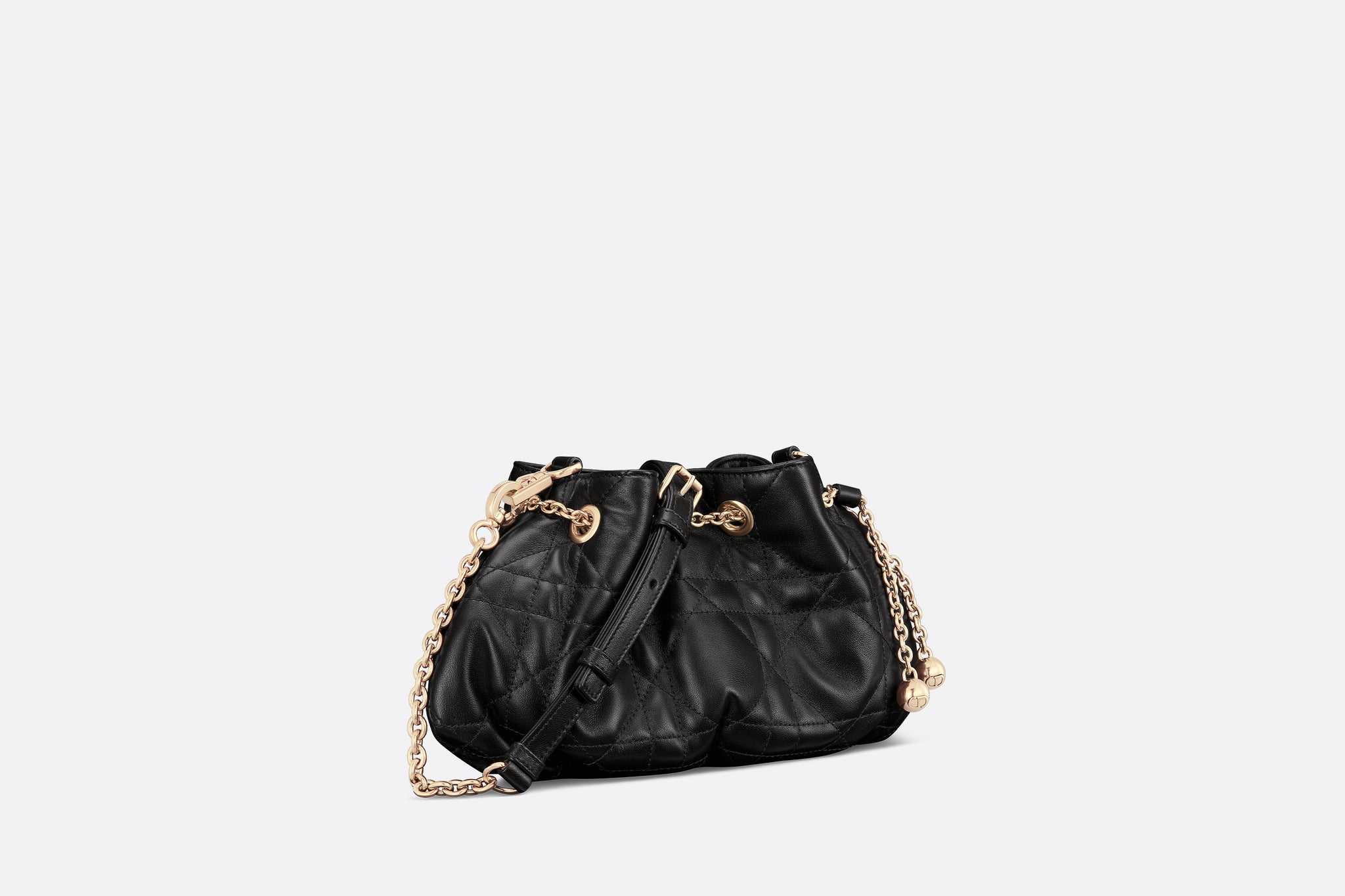 Small Dior Ammi Bag • Black Supple Macrocannage Lambskin – Dior Couture UAE