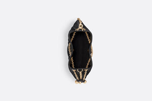 Small Dior Ammi Bag • Black Supple Macrocannage Lambskin