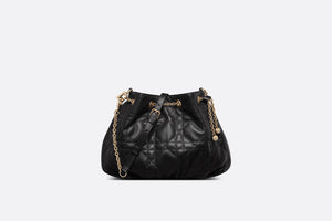 Medium Dior Ammi Bag • Black Supple Macrocannage Lambskin