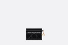 Load image into Gallery viewer, Lady Dior Five-Slot Card Holder • Black Patent Cannage Calfskin
