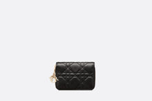 Load image into Gallery viewer, Small Lady Dior Voyageur Coin Purse • Black Cannage Lambskin
