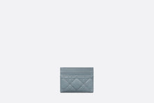 Load image into Gallery viewer, Dior Caro Five-Slot Card Holder • Cloud Blue Supple Cannage Calfskin
